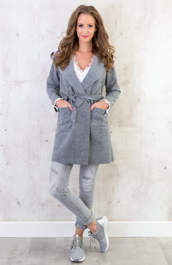 Wanted Coat Short Grijs – shoparchief, foto 5
