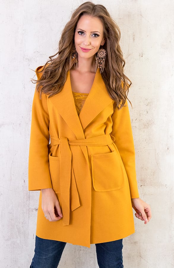 Wanted Coat Short Oker – shoparchief, foto 7