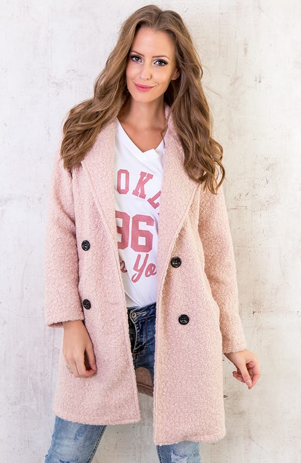 Teddy Coat Oud Roze – shoparchief, foto 4