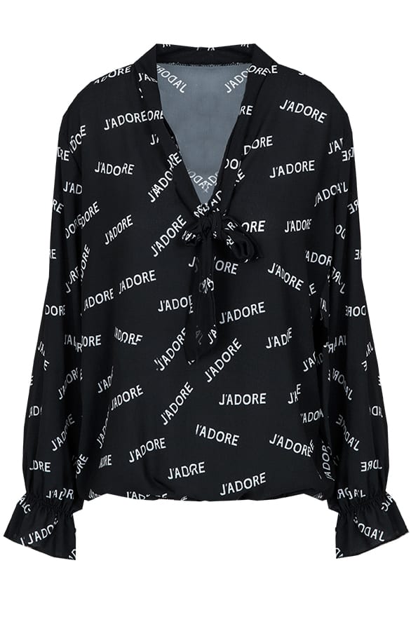 J Adore Blouse Zwart – shoparchief, foto 1