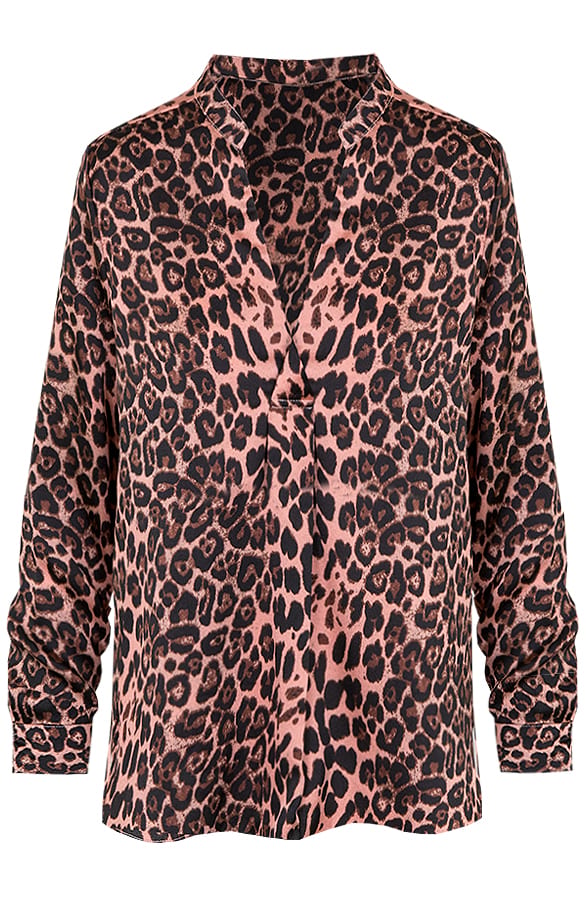 Leopard V Blouse Roze – shoparchief, foto 1