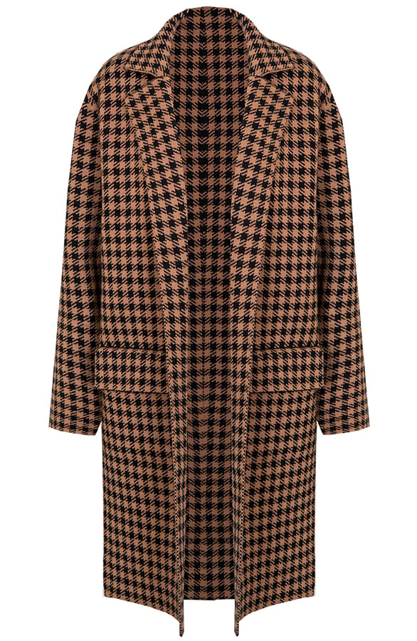 Stoffen Blazer Geblokt Camel – shoparchief, foto 1