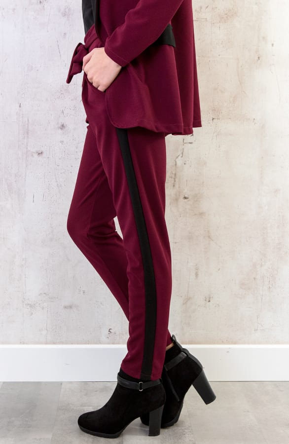 Strik Broek Bies Bordeaux – shoparchief, foto 2