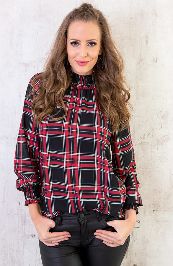 Ruiten Blouse Zwart – shoparchief, foto 2