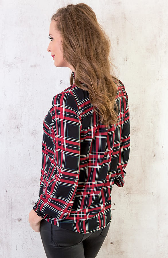 Ruiten Blouse Zwart – shoparchief, foto 4