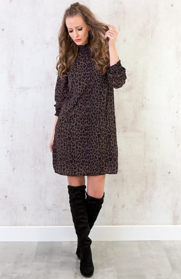 Leopard Col Tuniek Legergroen – shoparchief, foto 7