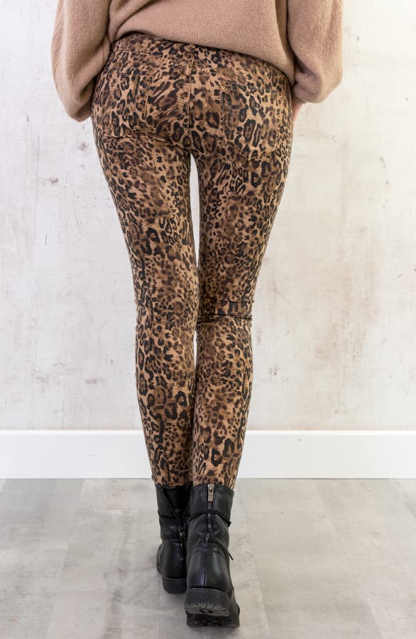 Leopard Skinny Jeans – shoparchief, foto 4