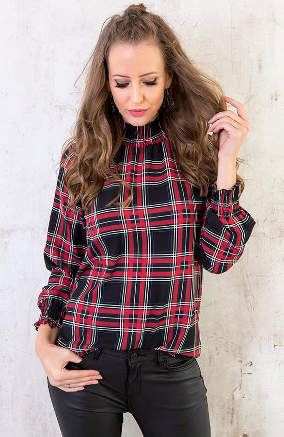 Ruiten Blouse Zwart – shoparchief, foto 5