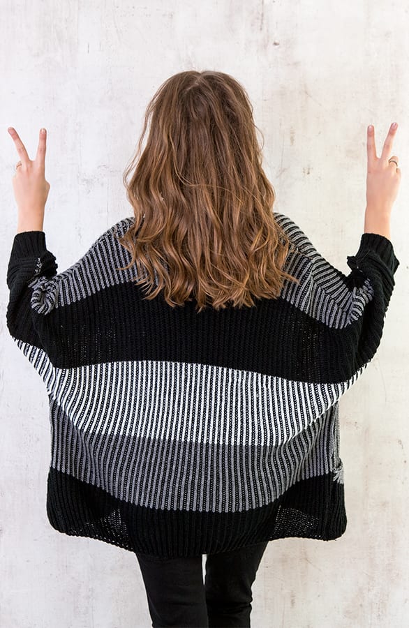 Oversized Tricolore Vest – shoparchief, foto 5