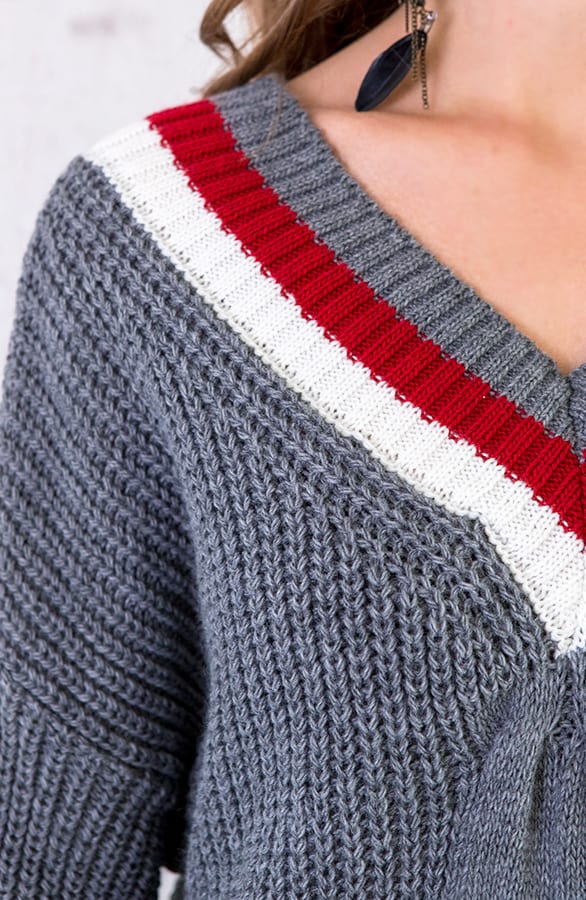 Kabel Tuniek Gebreid Grijs – shoparchief, foto 6