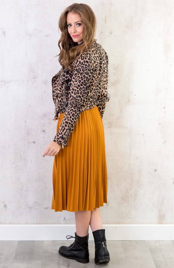 Plisse Rok Okergeel – shoparchief, foto 6