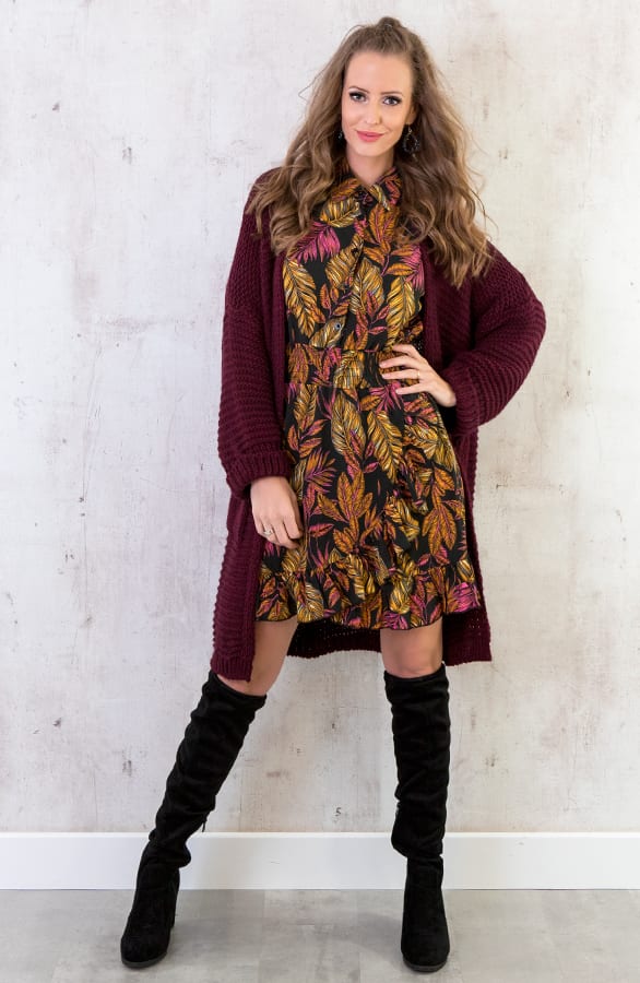 Autumn Palmtree Jurk – shoparchief, foto 7
