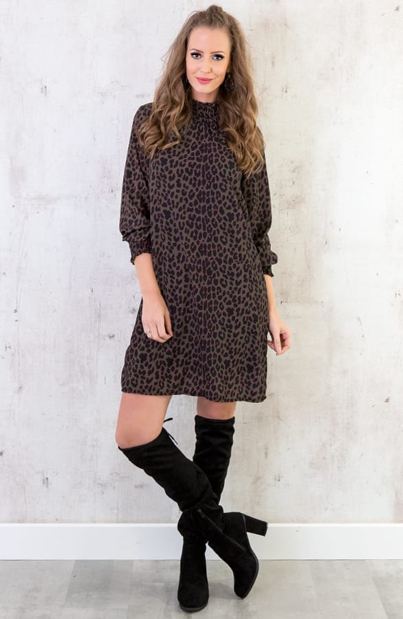 Leopard Col Tuniek Legergroen – shoparchief, foto 2