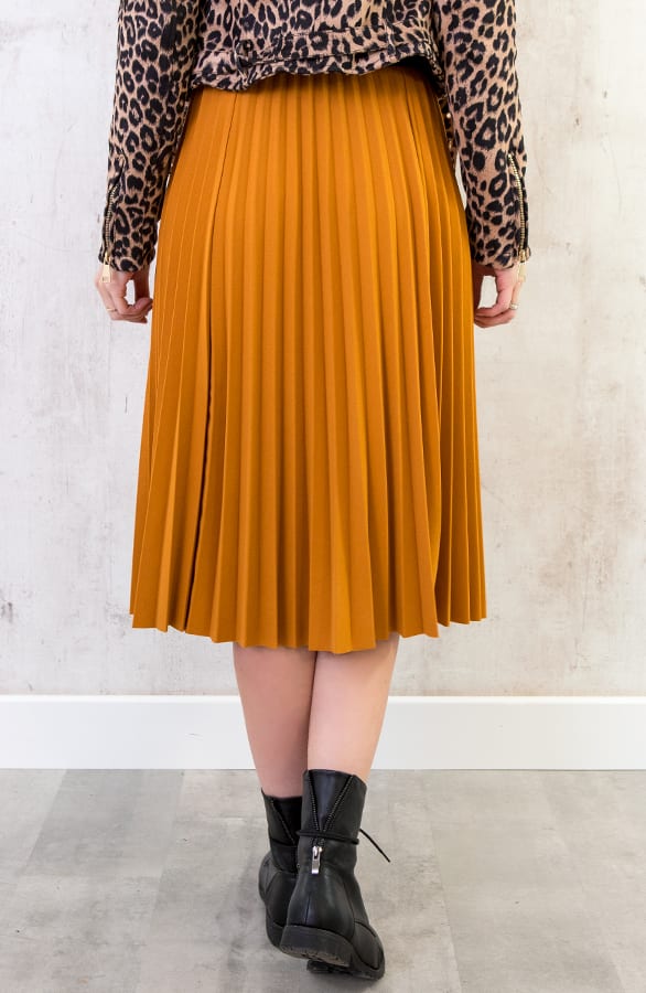 Plisse Rok Okergeel – shoparchief, foto 4