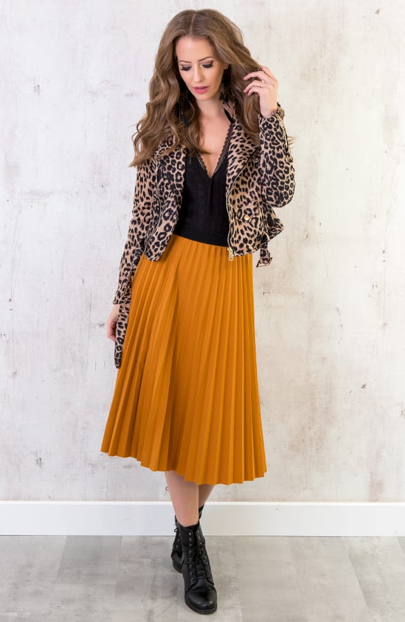Suede Biker Jacket Leopard – shoparchief, foto 7