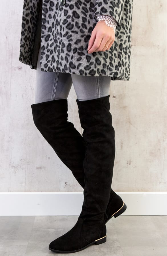 Overknee Laarzen High Exclusive Zwart – shoparchief, foto 3