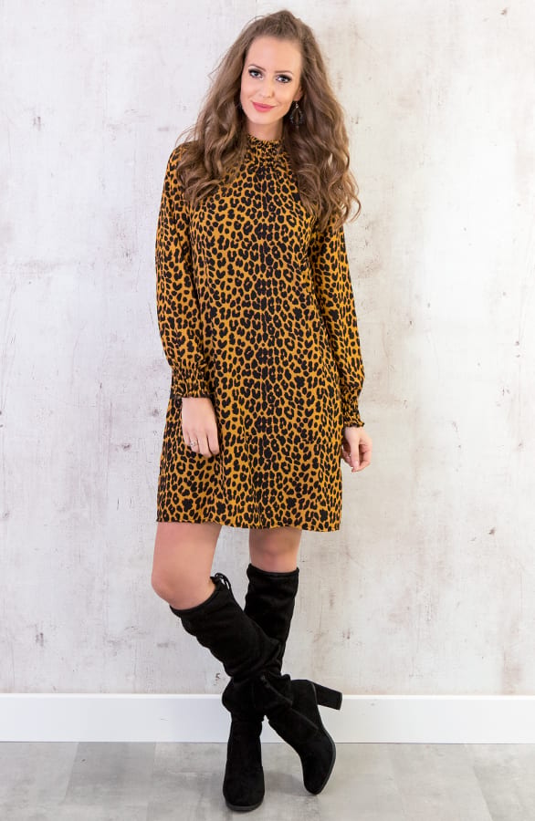 Leopard Col Tuniek Okergeel – shoparchief, foto 5
