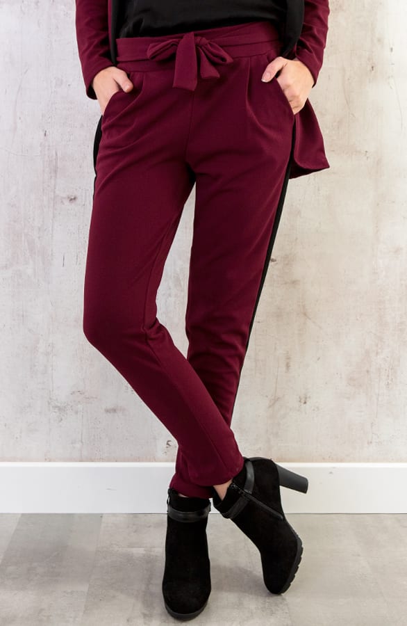 Strik Broek Bies Bordeaux – shoparchief, foto 3