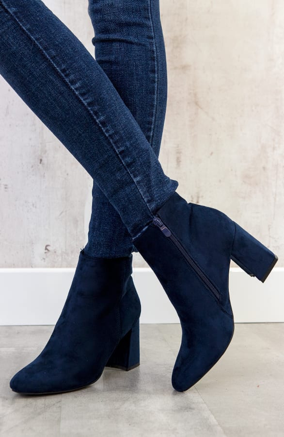 Suede Hakken Navy – shoparchief, foto 2