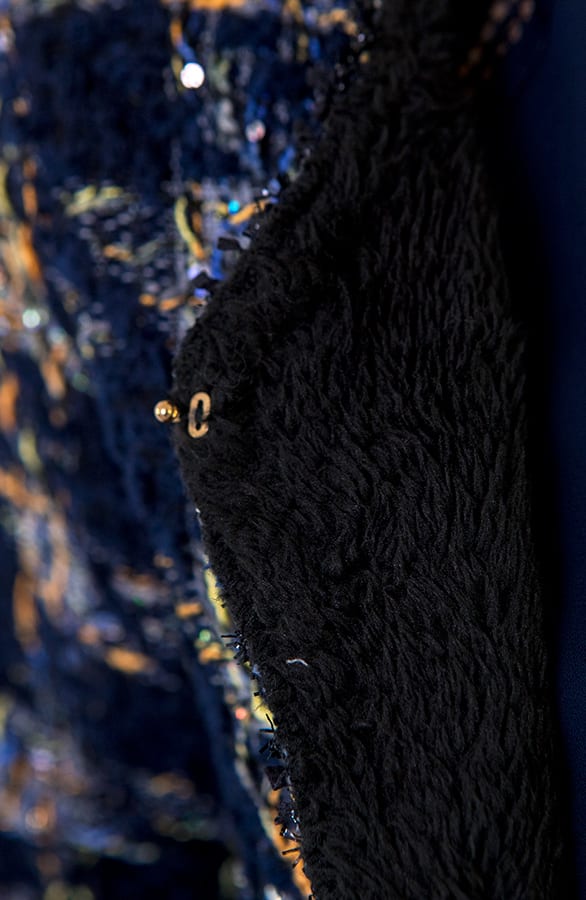 Tweed Blazer Geblokt Marineblauw – shoparchief, foto 5