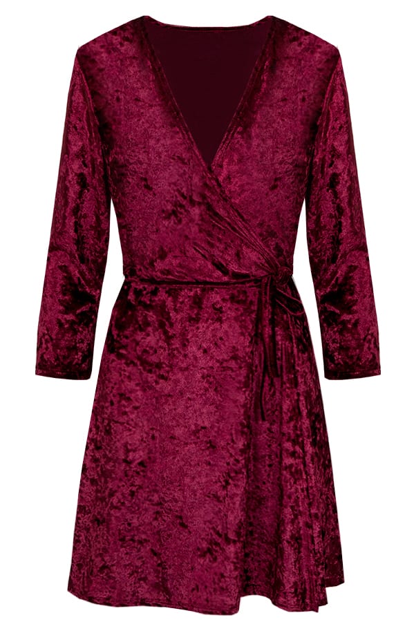 Fluwelen Jurk Bordeaux – shoparchief, foto 1