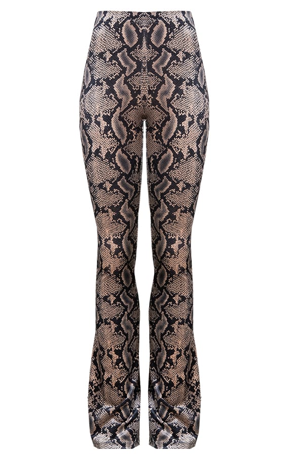 Slangenprint Flared Broek – shoparchief, foto 1