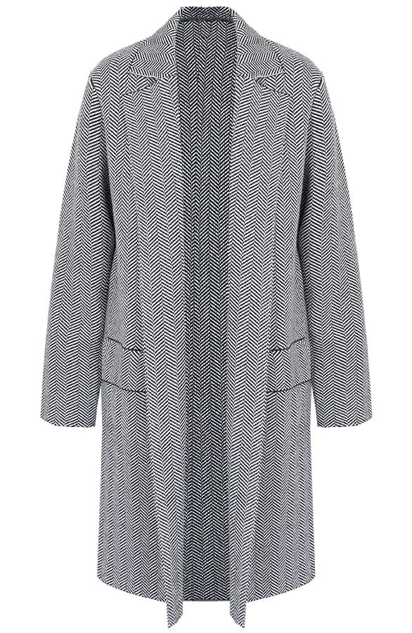 Stoffen Blazer Zigzag Zwart – shoparchief, foto 1
