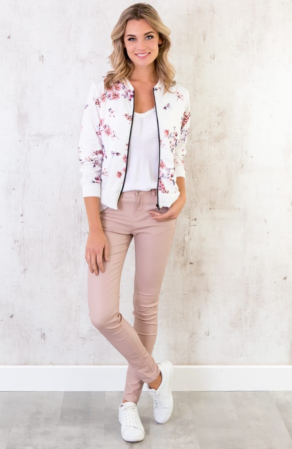 Bloemen Jacket Wit – shoparchief, foto 3