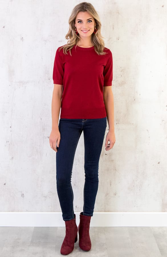 Luxury Wanted Top Bordeaux – shoparchief, foto 3