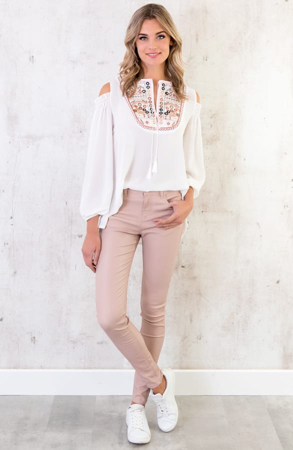Mirror Ibiza Blouse Wit – shoparchief, foto 4