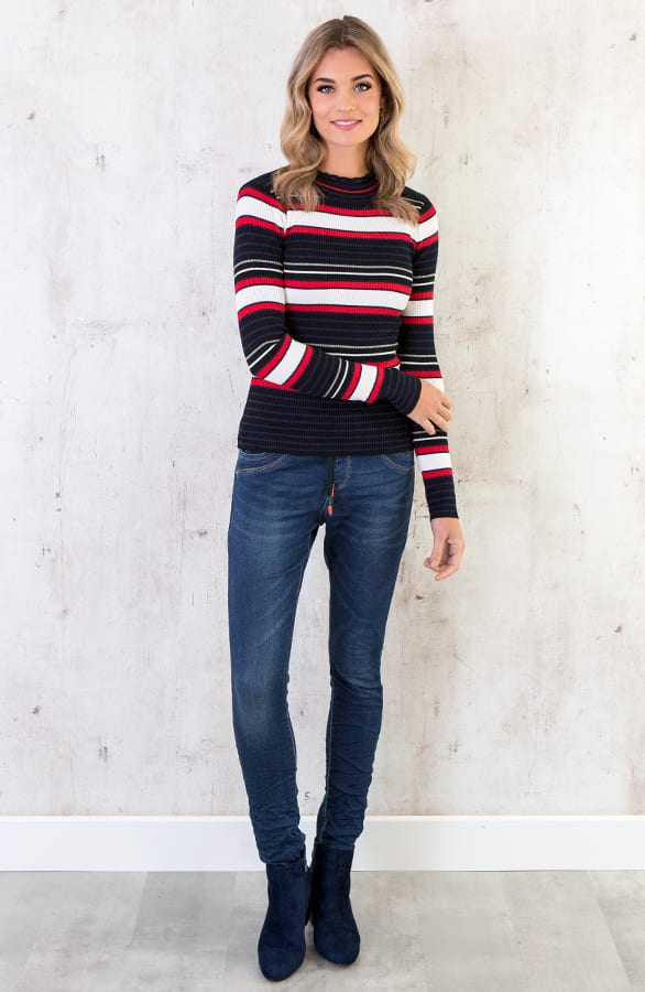 Gestreepte Stretch Trui – shoparchief, foto 4