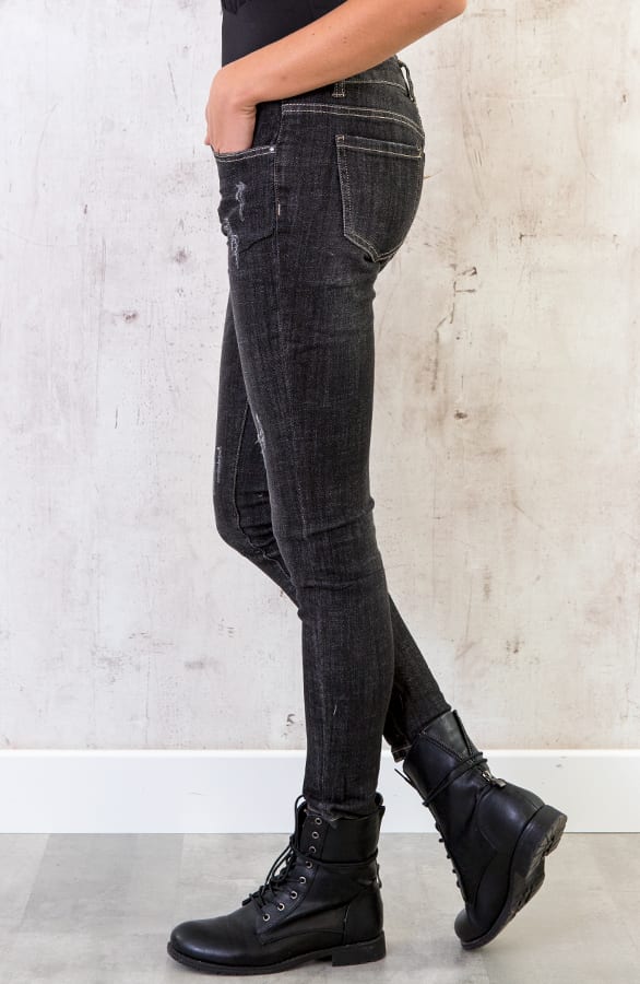 Stretch Jeans Donkergrijs – shoparchief, foto 4