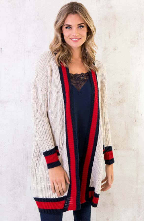 Tricolore Vest Beige – shoparchief, foto 1