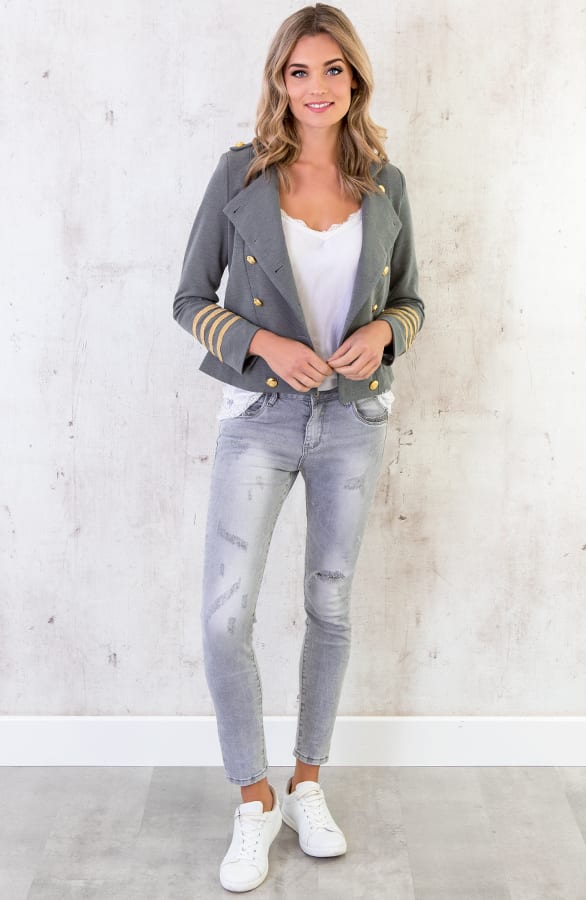 Marant Button Blazer Grijs – shoparchief, foto 5