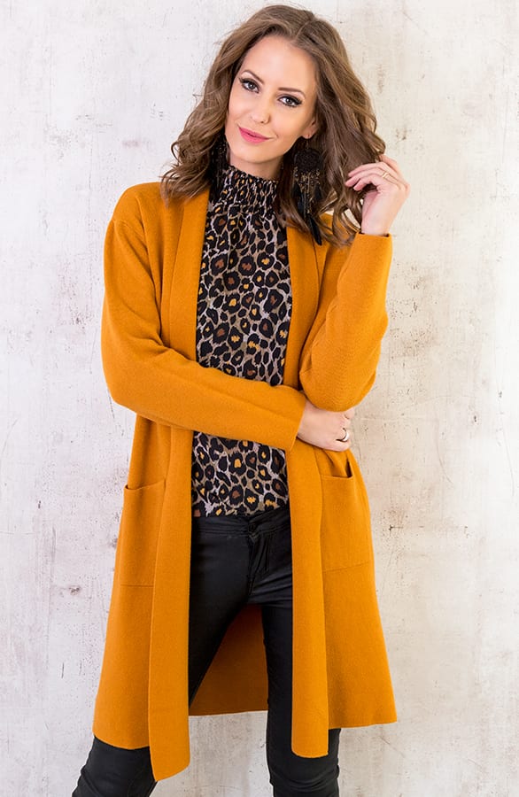 Panter Blouse Col Bruin – shoparchief, foto 4