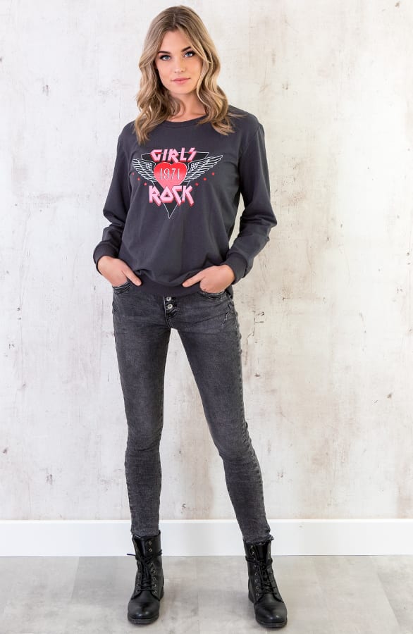 Girls Rock Sweater Antraciet – shoparchief, foto 3
