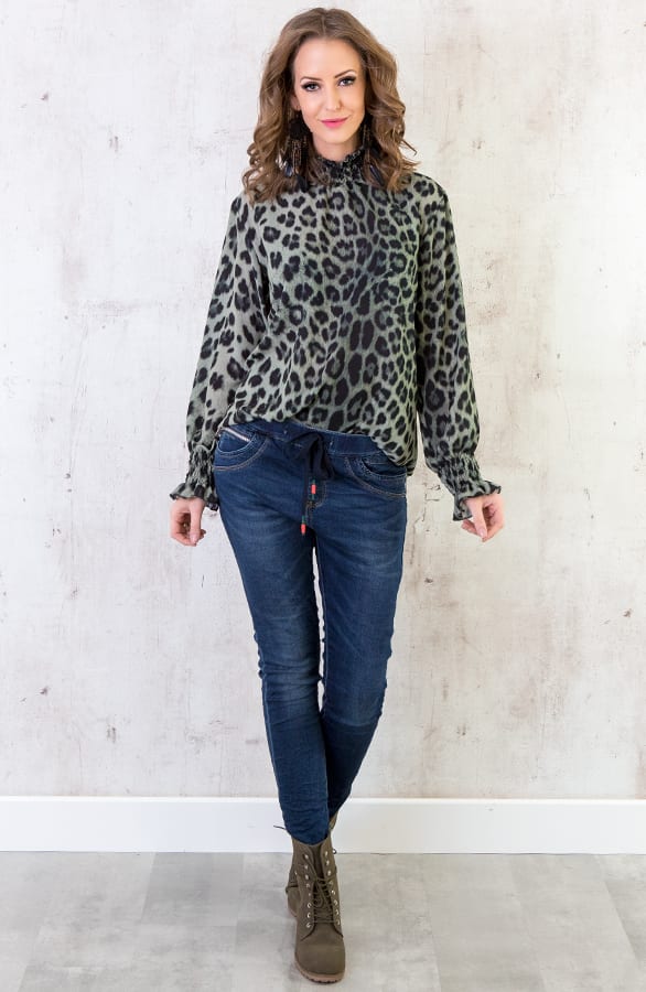 Panter Oversized Blouse Groen – shoparchief, foto 4