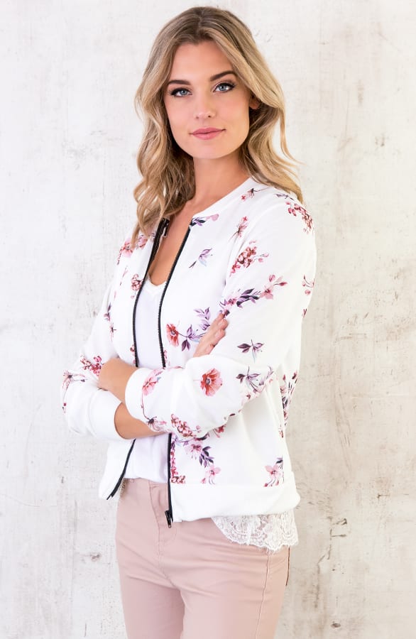 Bloemen Jacket Wit – shoparchief, foto 5