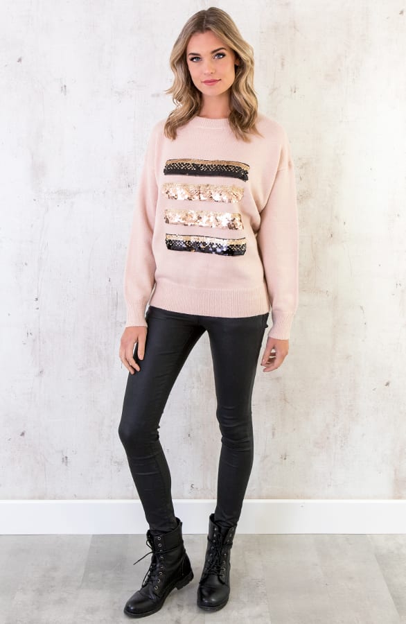 Pailletten Trui Roze – shoparchief, foto 5