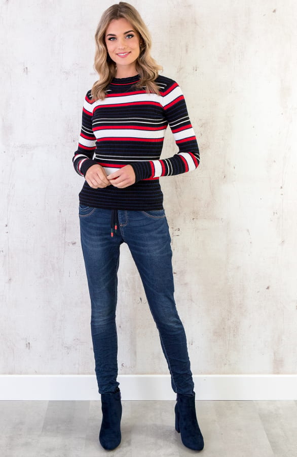 Gestreepte Stretch Trui – shoparchief, foto 6