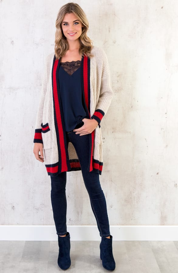 Tricolore Vest Beige – shoparchief, foto 4