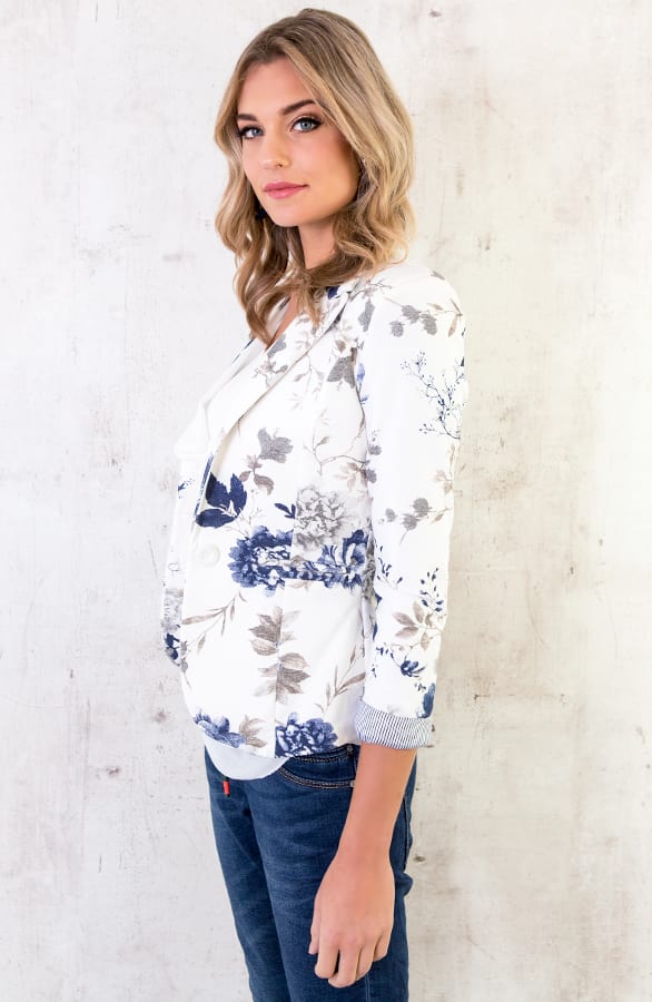 Bloemen Jasje Blauw Grijs – shoparchief, foto 5