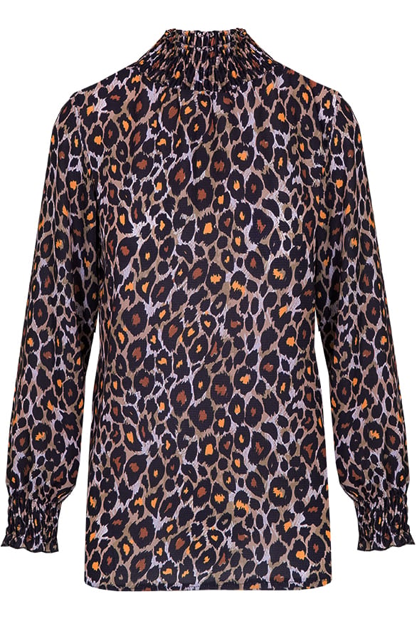 Panter Blouse Col Bruin – shoparchief, foto 1