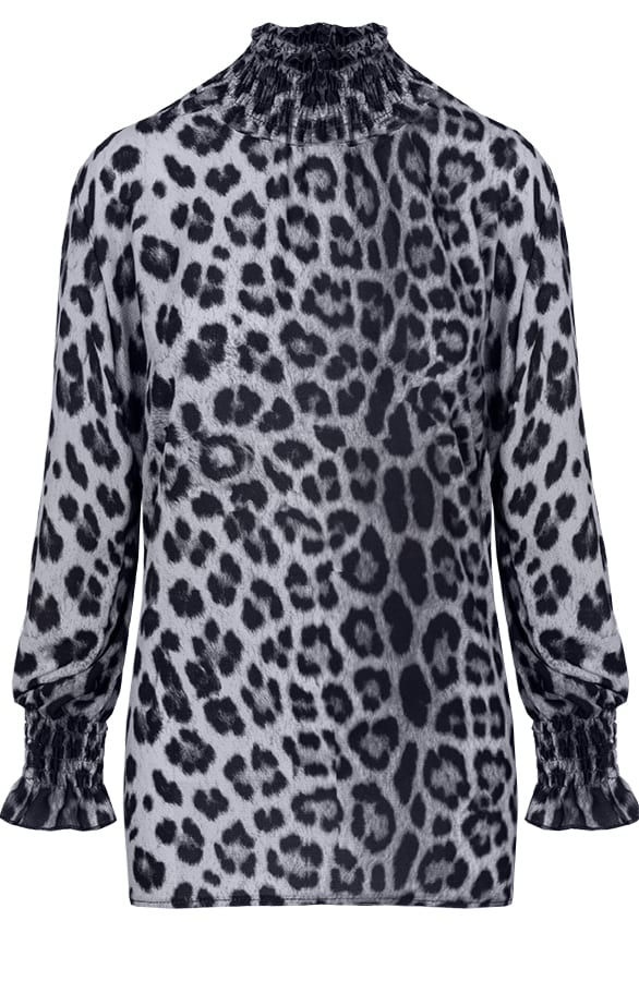 Panter Oversized Blouse Grijs – shoparchief, foto 1
