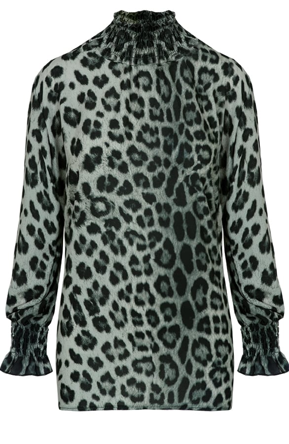 Panter Oversized Blouse Groen – shoparchief, foto 1