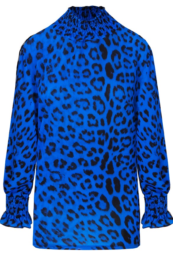 Panter Oversized Blouse Kobalt – shoparchief, foto 1