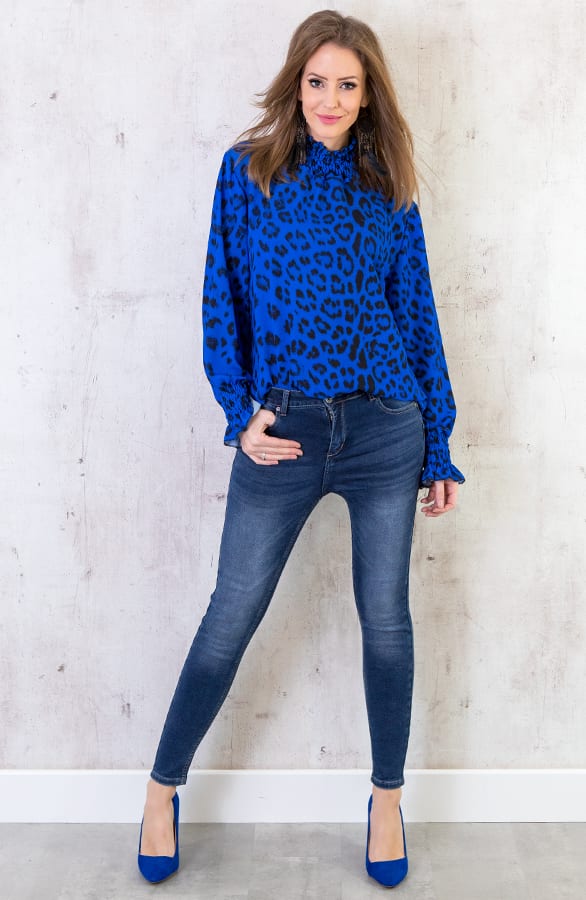Panter Oversized Blouse Kobalt – shoparchief, foto 3