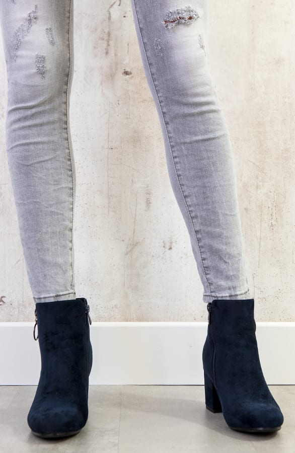 Suede Enkellaarzen Deluxe Marine – shoparchief, foto 4