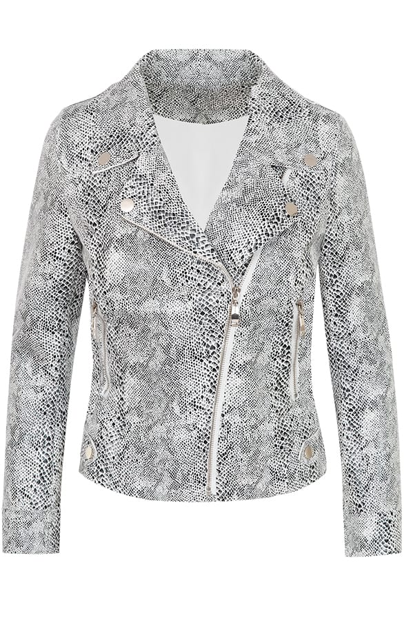 Slangenprint Biker Jacket – shoparchief, foto 1