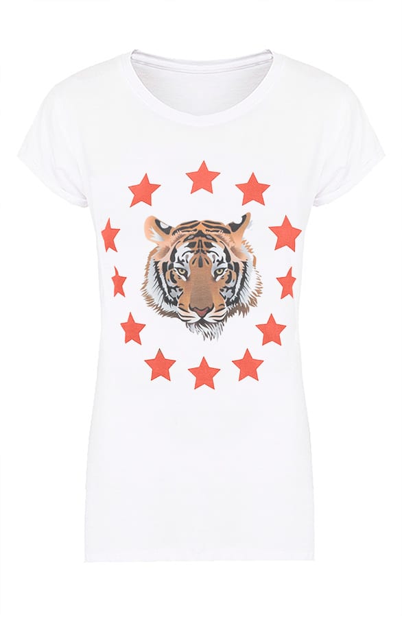 Tiger Star Top Rood – shoparchief, foto 1